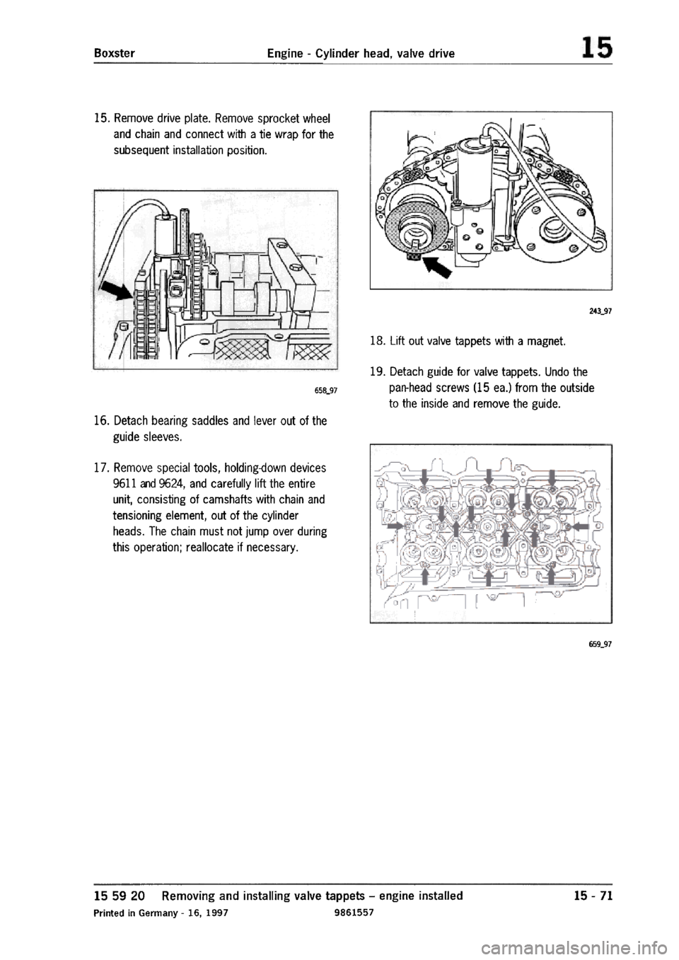 PORSCHE 986 BOXSTER 1997  Workshop Manual 