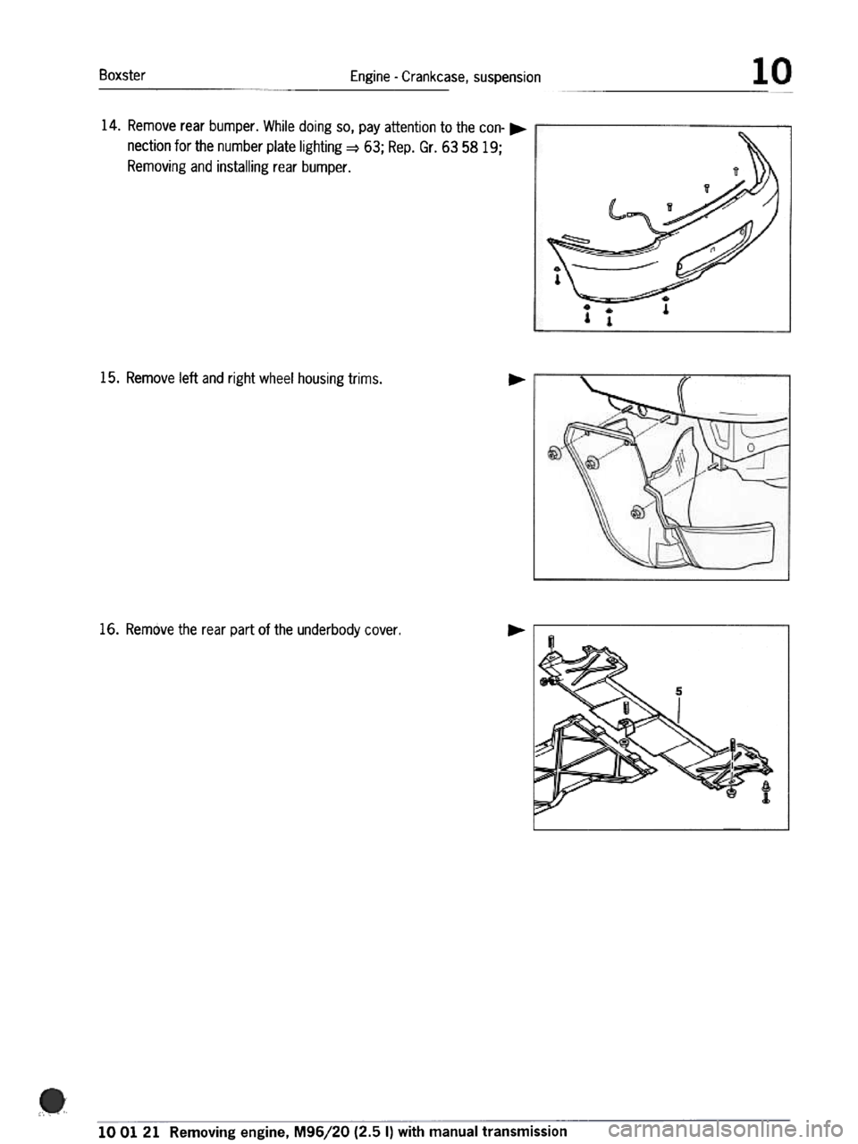 PORSCHE 986 BOXSTER 1997  Workshop Manual 