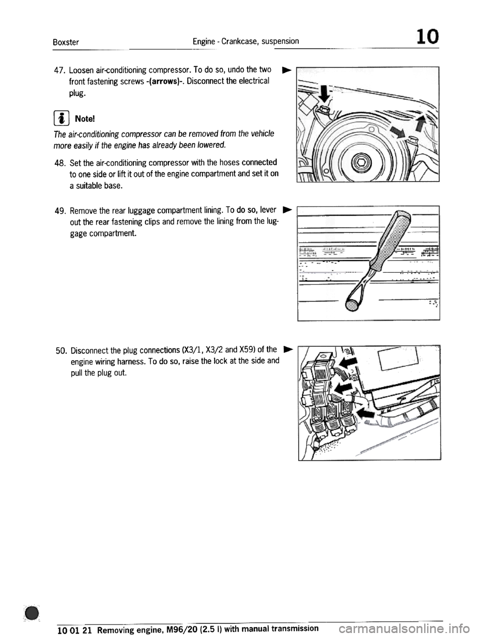 PORSCHE 986 BOXSTER 1997  Workshop Manual 