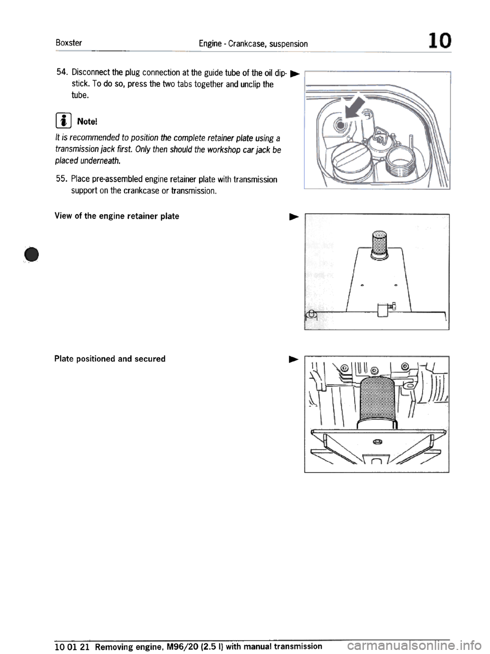 PORSCHE 986 BOXSTER 1997  Workshop Manual 