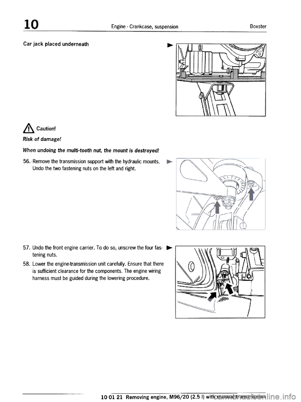 PORSCHE 986 BOXSTER 1997  Workshop Manual 
