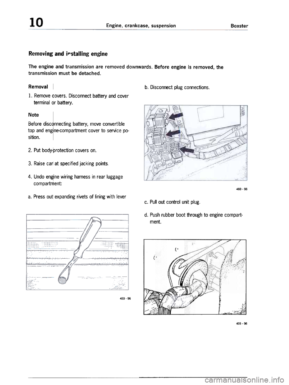 PORSCHE 986 BOXSTER 1997  Workshop Manual 