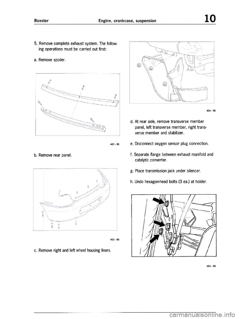 PORSCHE 986 BOXSTER 1997  Workshop Manual 