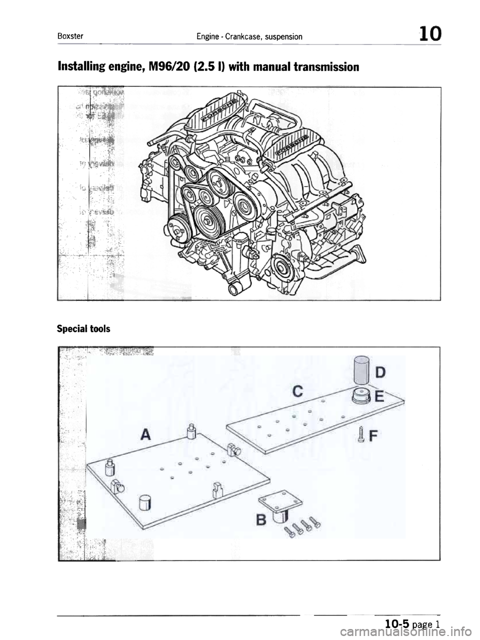 PORSCHE 986 BOXSTER 1997  Workshop Manual 