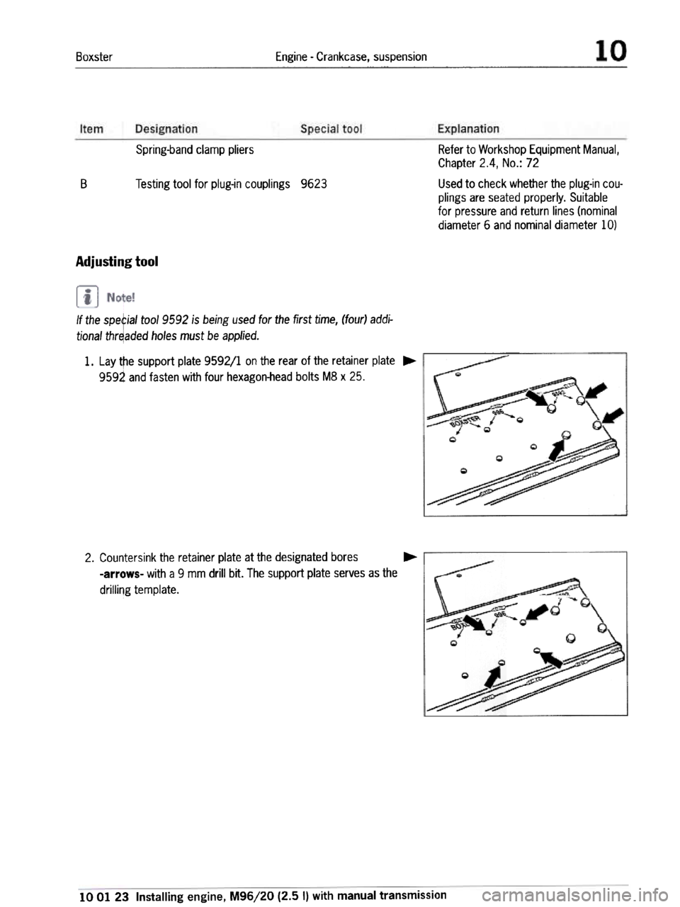 PORSCHE 986 BOXSTER 1997  Workshop Manual 