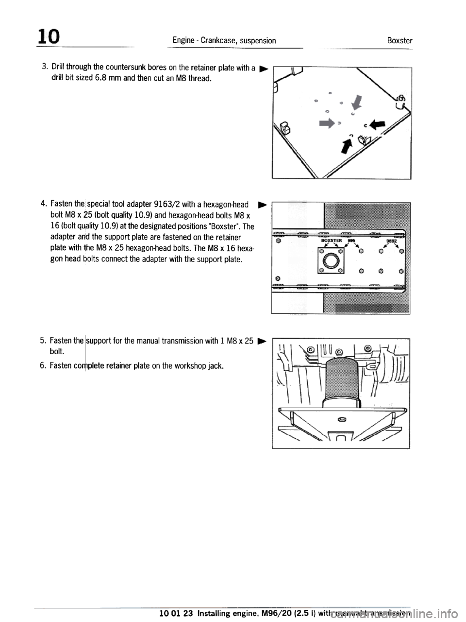PORSCHE 986 BOXSTER 1997  Workshop Manual 