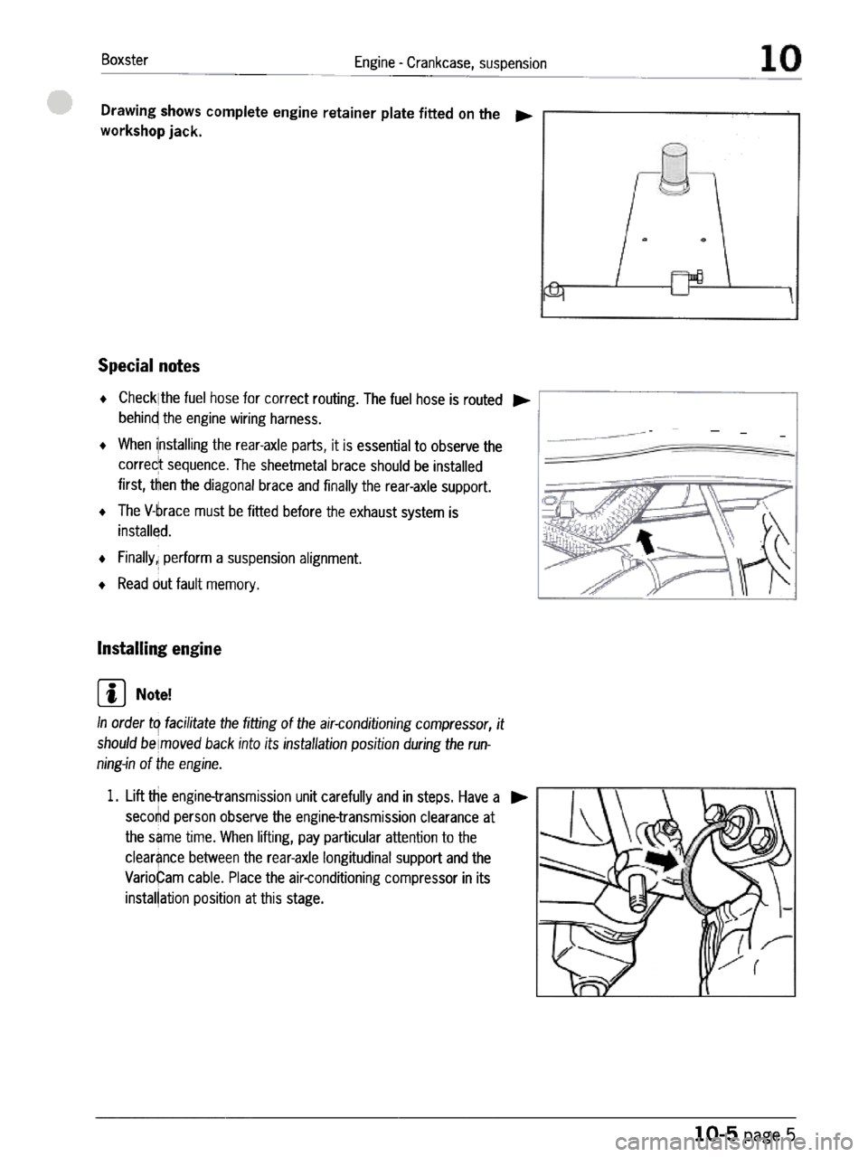 PORSCHE 986 BOXSTER 1997  Workshop Manual 