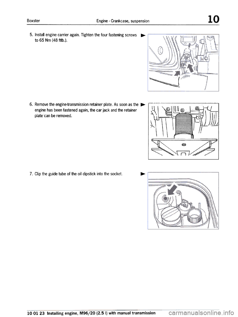 PORSCHE 986 BOXSTER 1997  Workshop Manual 