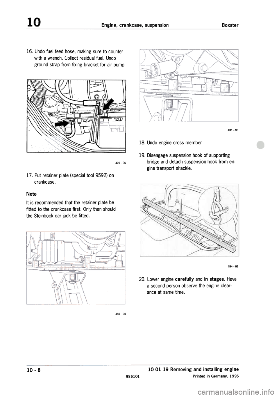 PORSCHE 986 BOXSTER 1997 Workshop Manual PORSCHE 986 BOXSTER 1997 Workshop Manual
