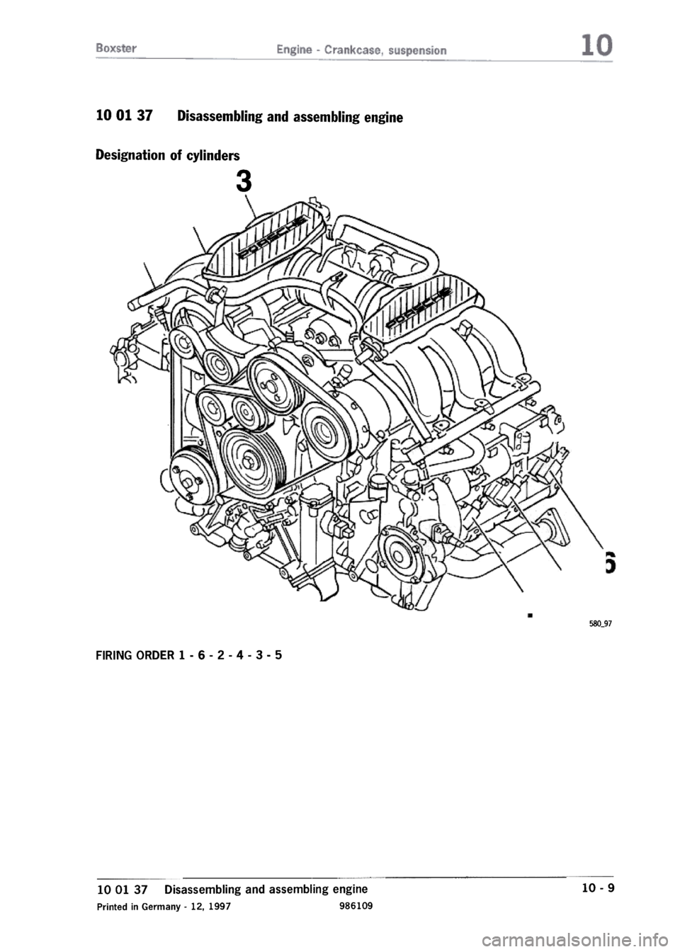 PORSCHE 986 BOXSTER 1997 Workshop Manual PORSCHE 986 BOXSTER 1997 Workshop Manual