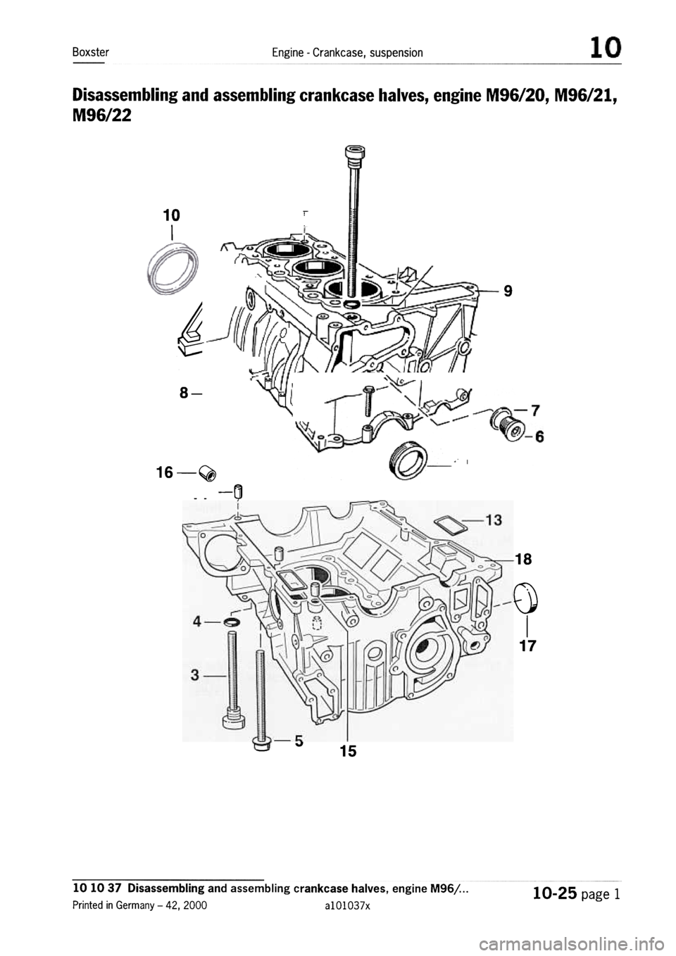 PORSCHE 986 BOXSTER 1997 Workshop Manual PORSCHE 986 BOXSTER 1997 Workshop Manual