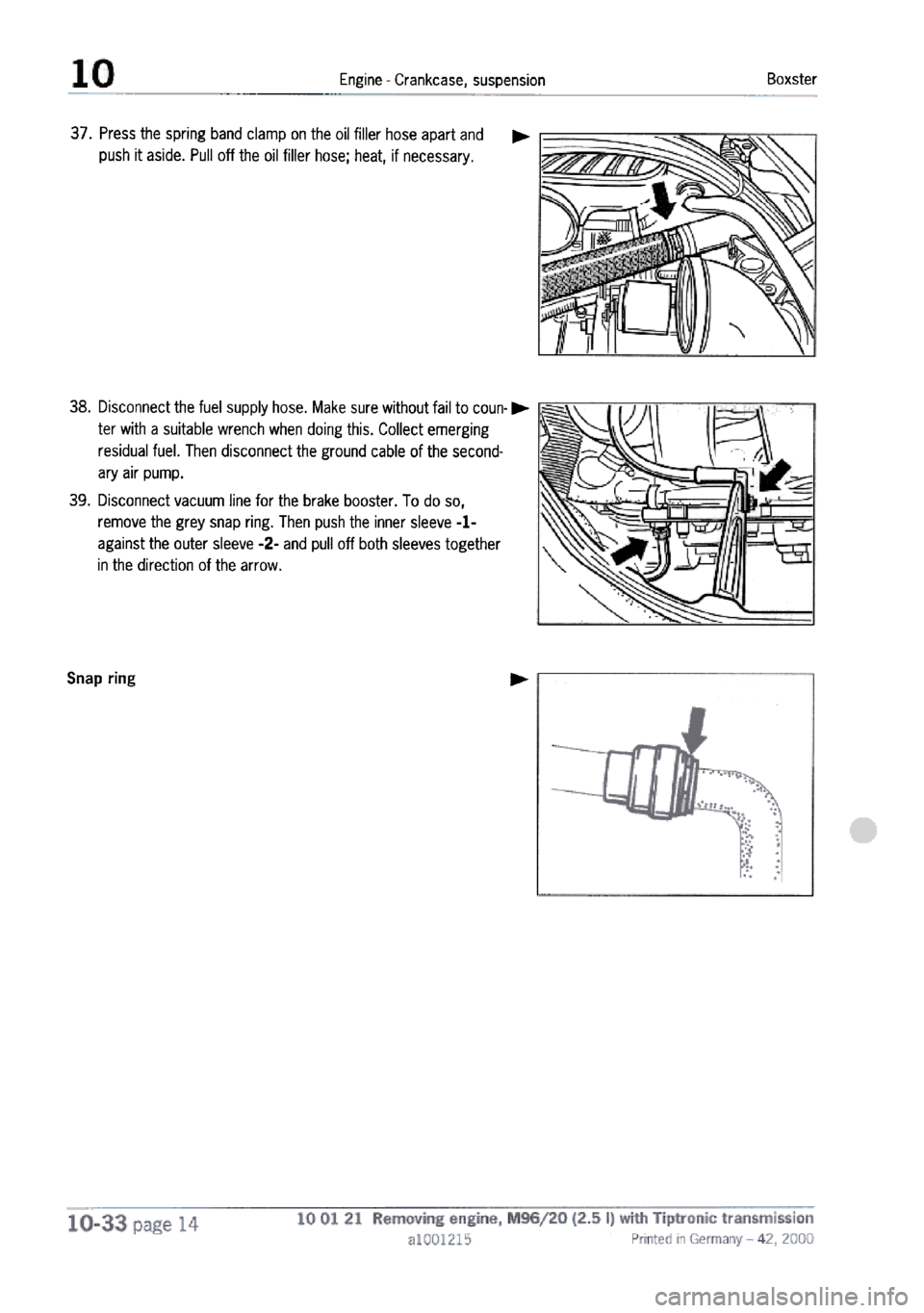 PORSCHE 986 BOXSTER 1997  Workshop Manual 