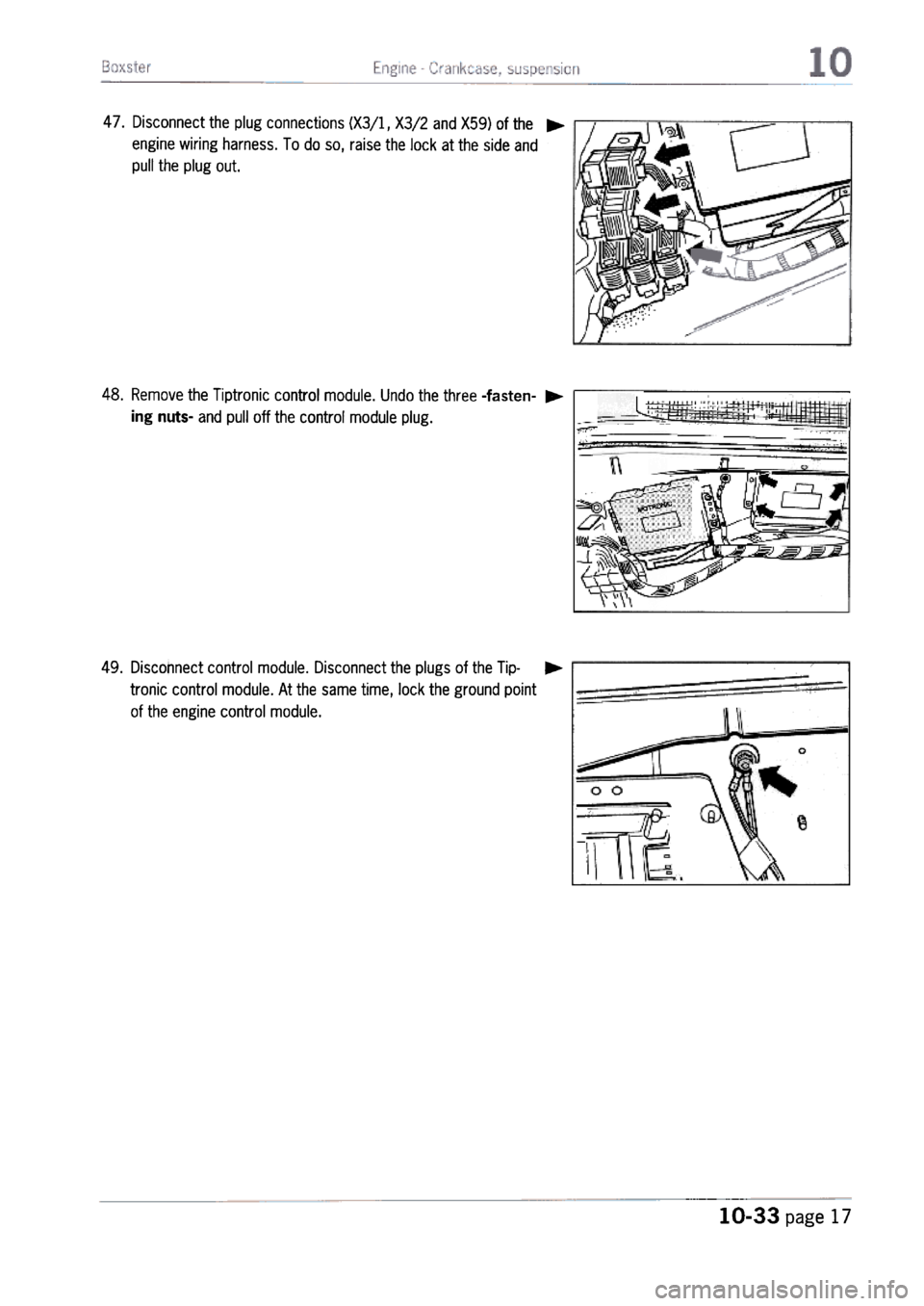 PORSCHE 986 BOXSTER 1997  Workshop Manual 