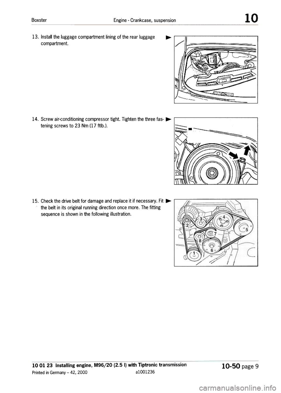 PORSCHE 986 BOXSTER 1997  Workshop Manual 