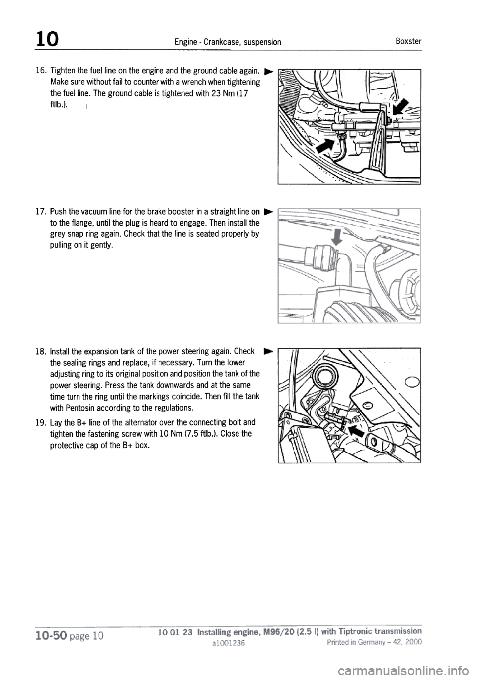 PORSCHE 986 BOXSTER 1997  Workshop Manual 
