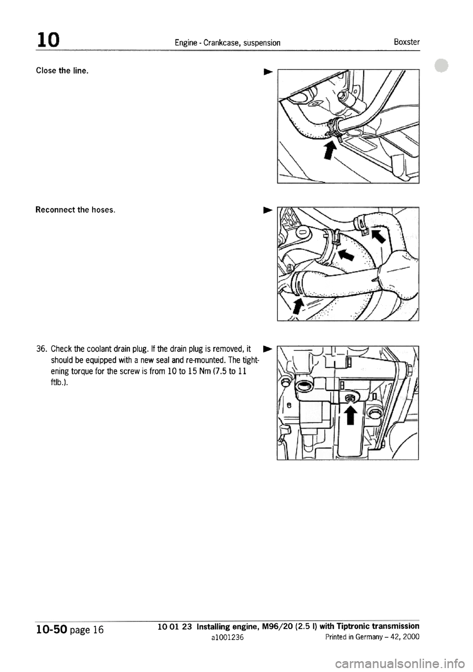 PORSCHE 986 BOXSTER 1997  Workshop Manual 