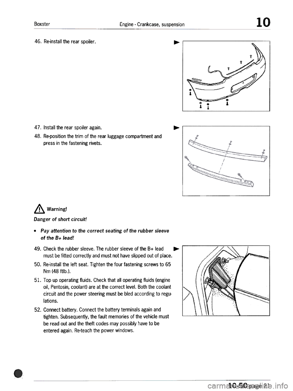 PORSCHE 986 BOXSTER 1997  Workshop Manual 