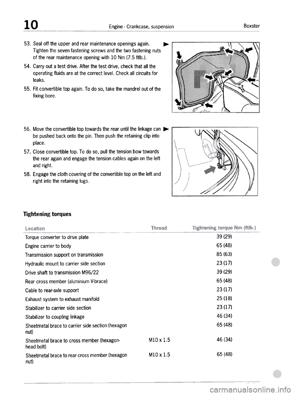 PORSCHE 986 BOXSTER 1997  Workshop Manual 