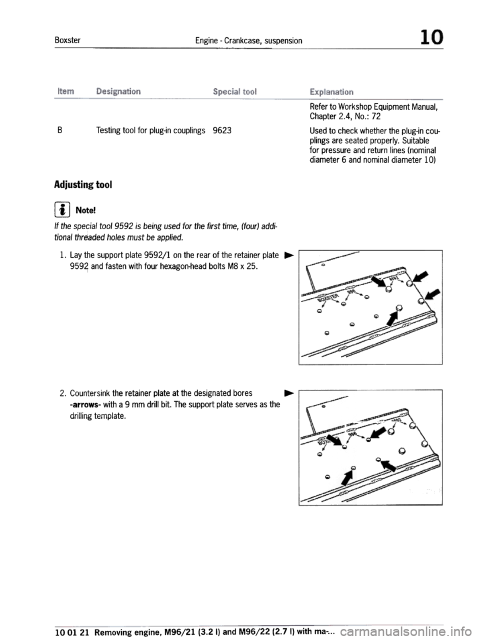 PORSCHE 986 BOXSTER 1997  Workshop Manual 