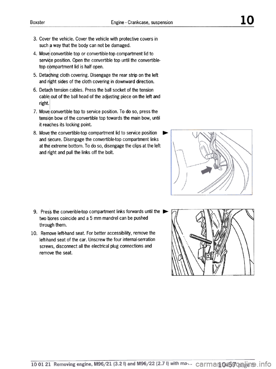 PORSCHE 986 BOXSTER 1997  Workshop Manual 