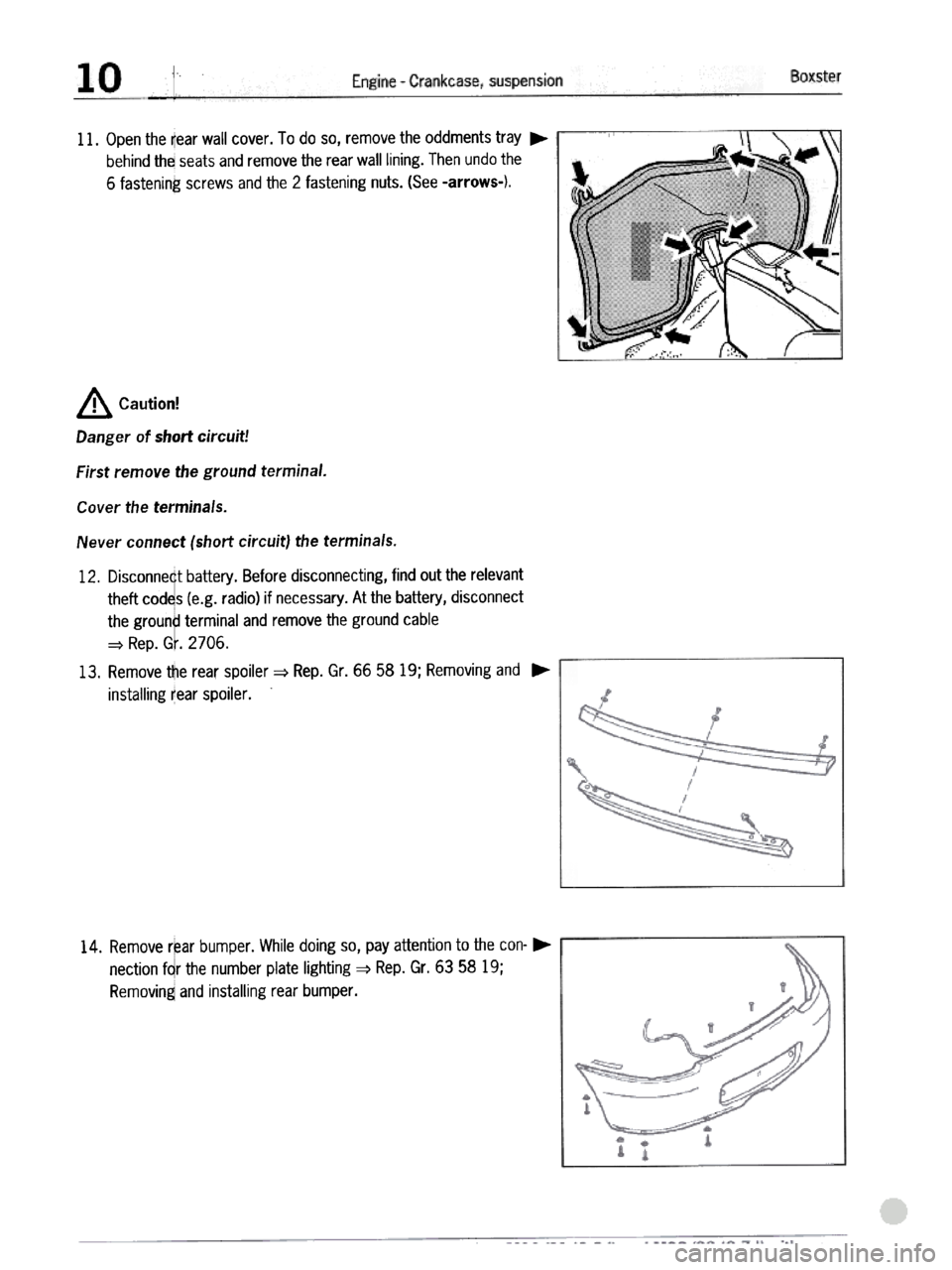 PORSCHE 986 BOXSTER 1997  Workshop Manual 