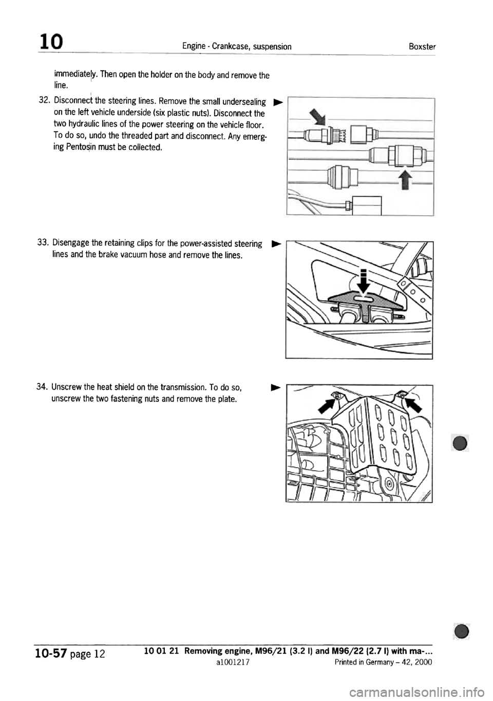 PORSCHE 986 BOXSTER 1997  Workshop Manual 