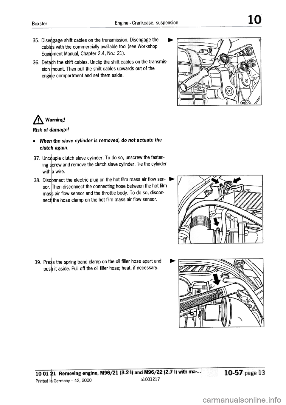PORSCHE 986 BOXSTER 1997  Workshop Manual 