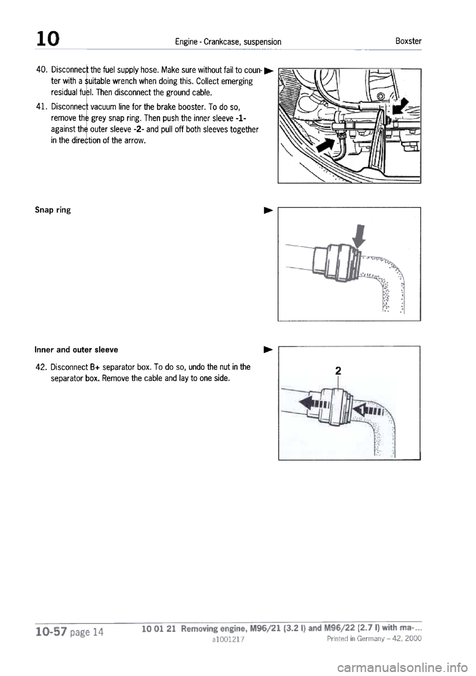 PORSCHE 986 BOXSTER 1997  Workshop Manual 