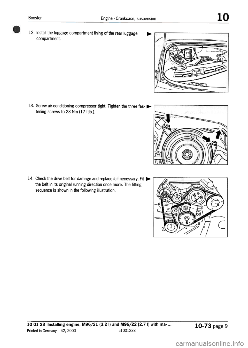 PORSCHE 986 BOXSTER 1997  Workshop Manual 
