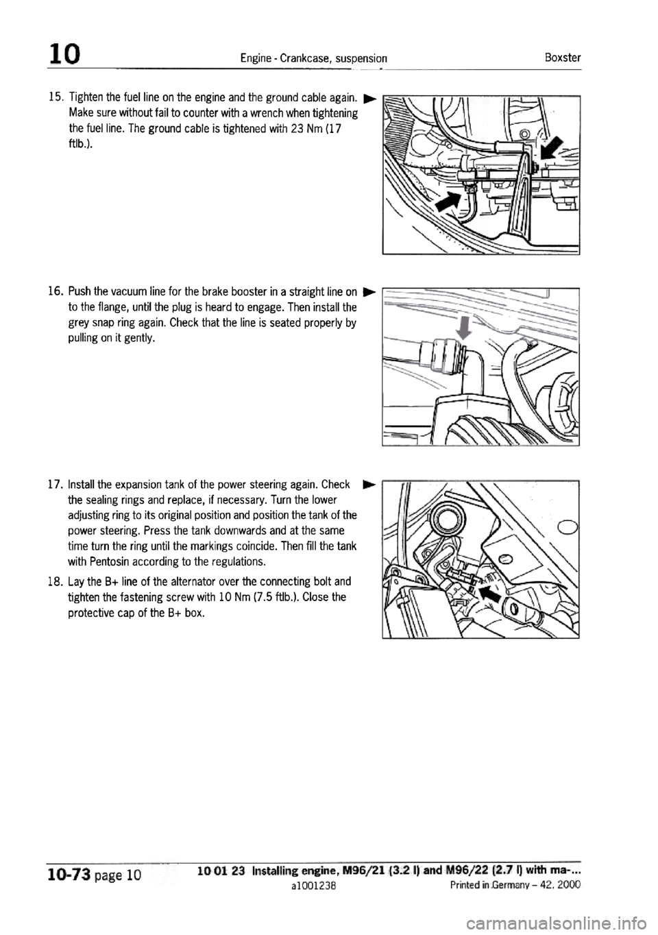 PORSCHE 986 BOXSTER 1997  Workshop Manual 