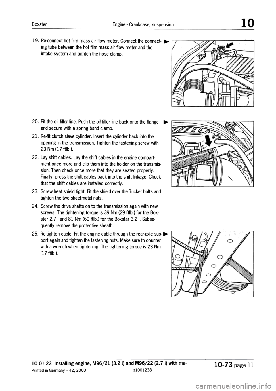PORSCHE 986 BOXSTER 1997  Workshop Manual 