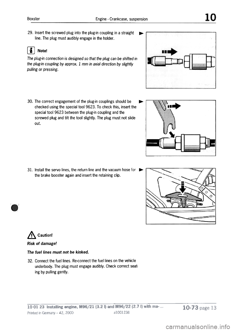 PORSCHE 986 BOXSTER 1997  Workshop Manual 