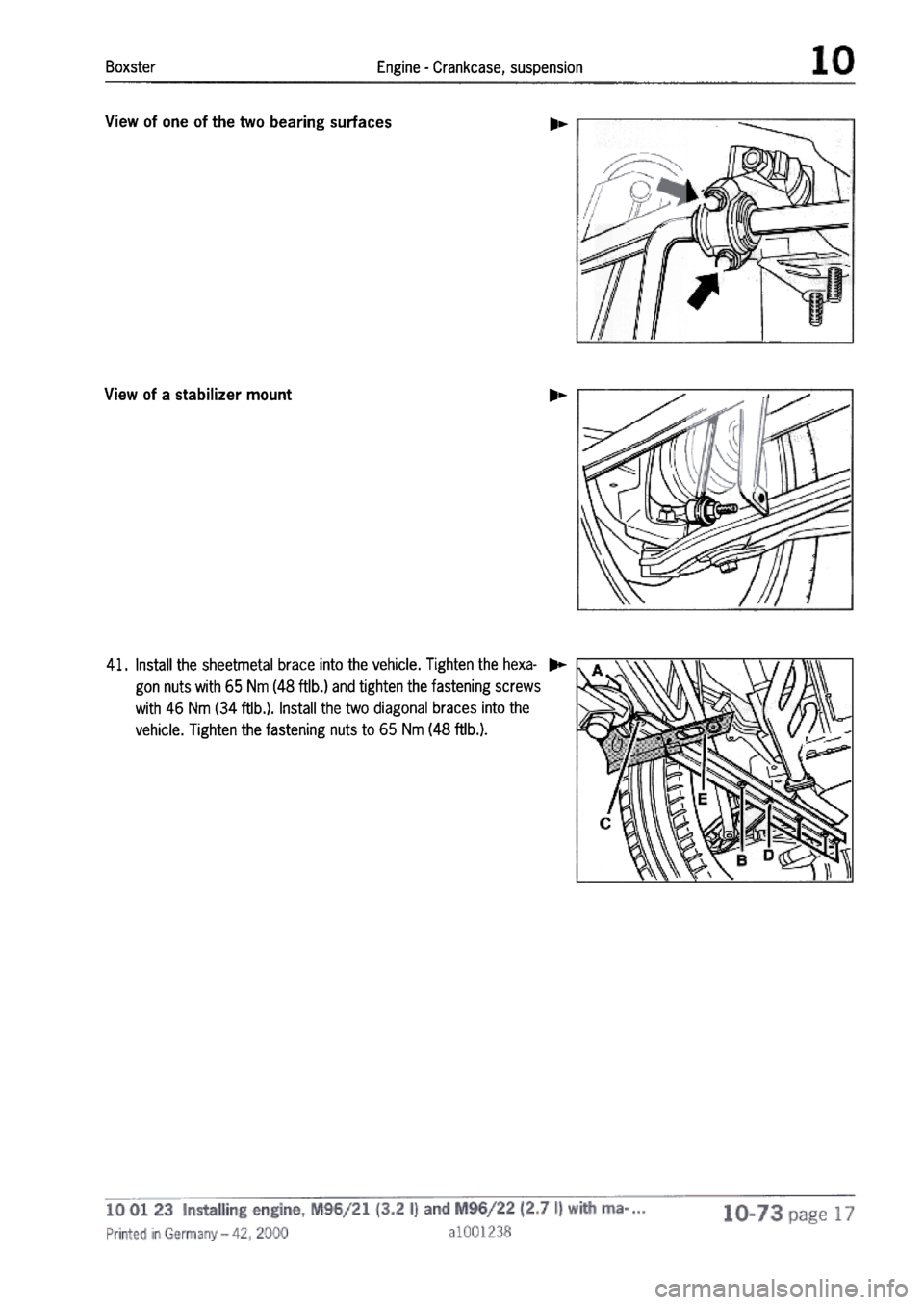 PORSCHE 986 BOXSTER 1997  Workshop Manual 