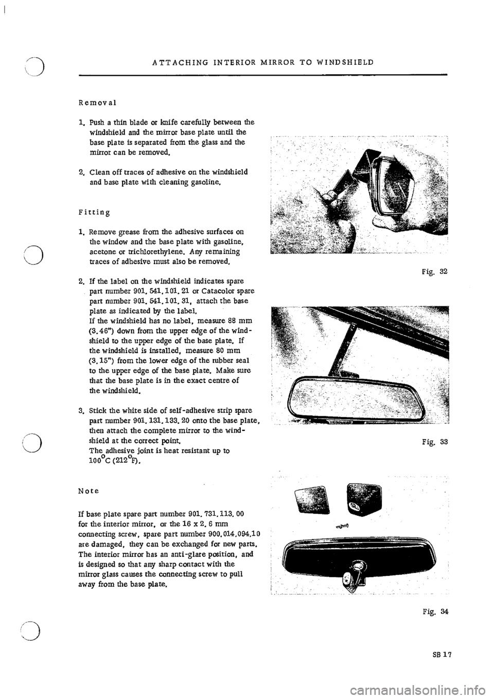 PORSCHE 911 1966 1.G Body Parts Owners Guide 