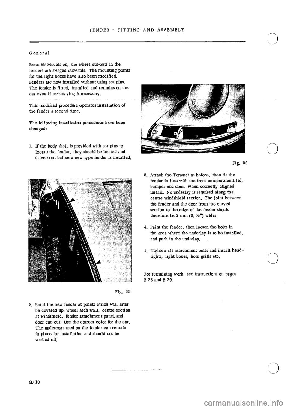 PORSCHE 911 1969 1.G Body Parts Owners Guide PORSCHE 911 1969 1.G Body Parts Owners Guide
