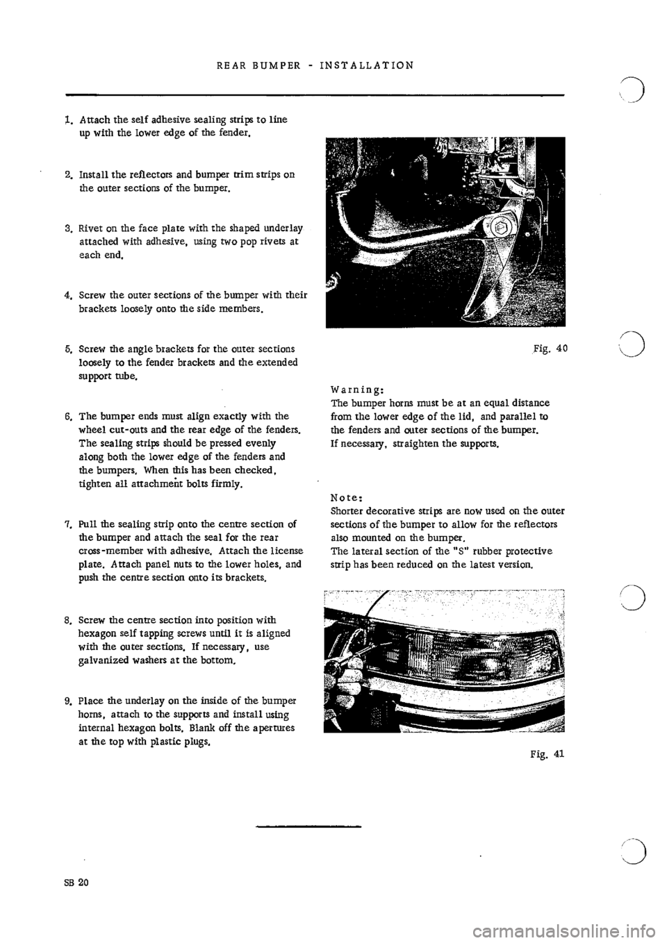 PORSCHE 911 1971 1.G Body Parts Owners Guide 