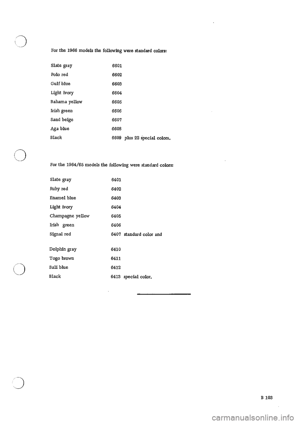 PORSCHE 911 1968 1.G Body Parts Workshop Manual 