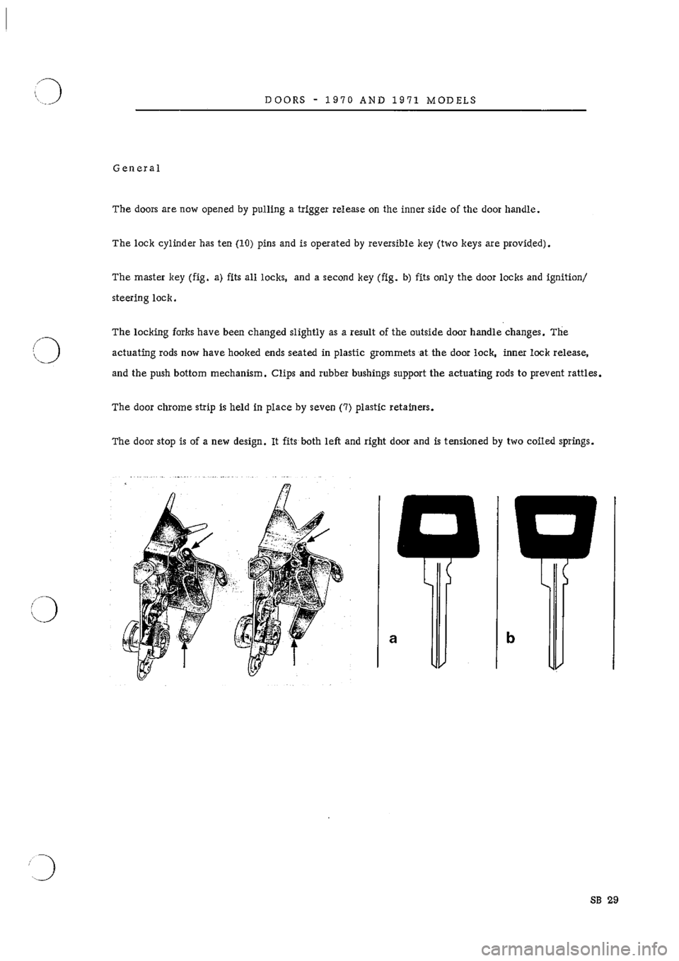 PORSCHE 911 1966 1.G Body Parts Service Manual 