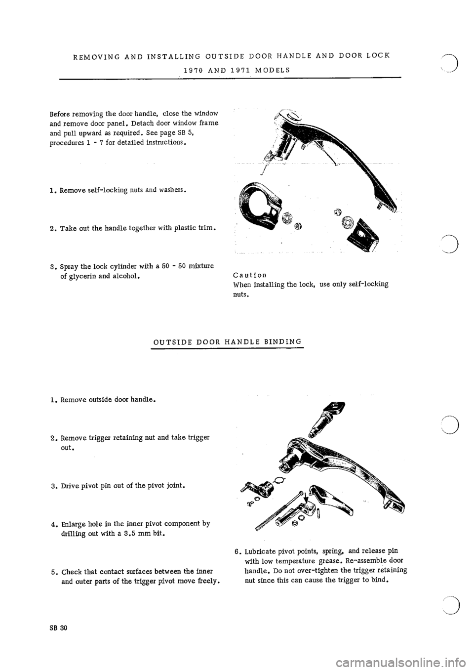 PORSCHE 911 1965 1.G Body Parts Service Manual 