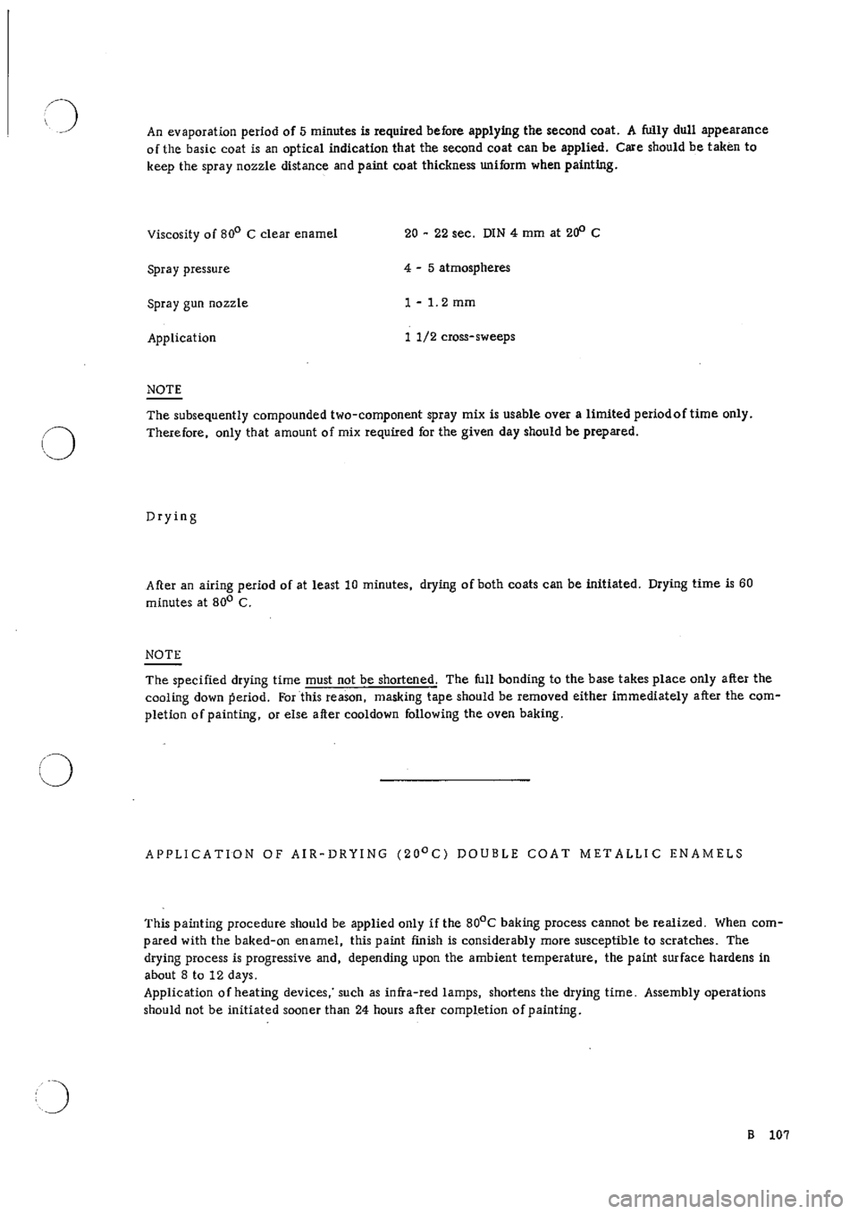 PORSCHE 911 1965 1.G Body Parts Workshop Manual 