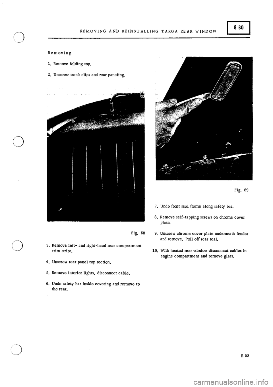 PORSCHE 911 1965 1.G Body Parts 2 Owners Manual 