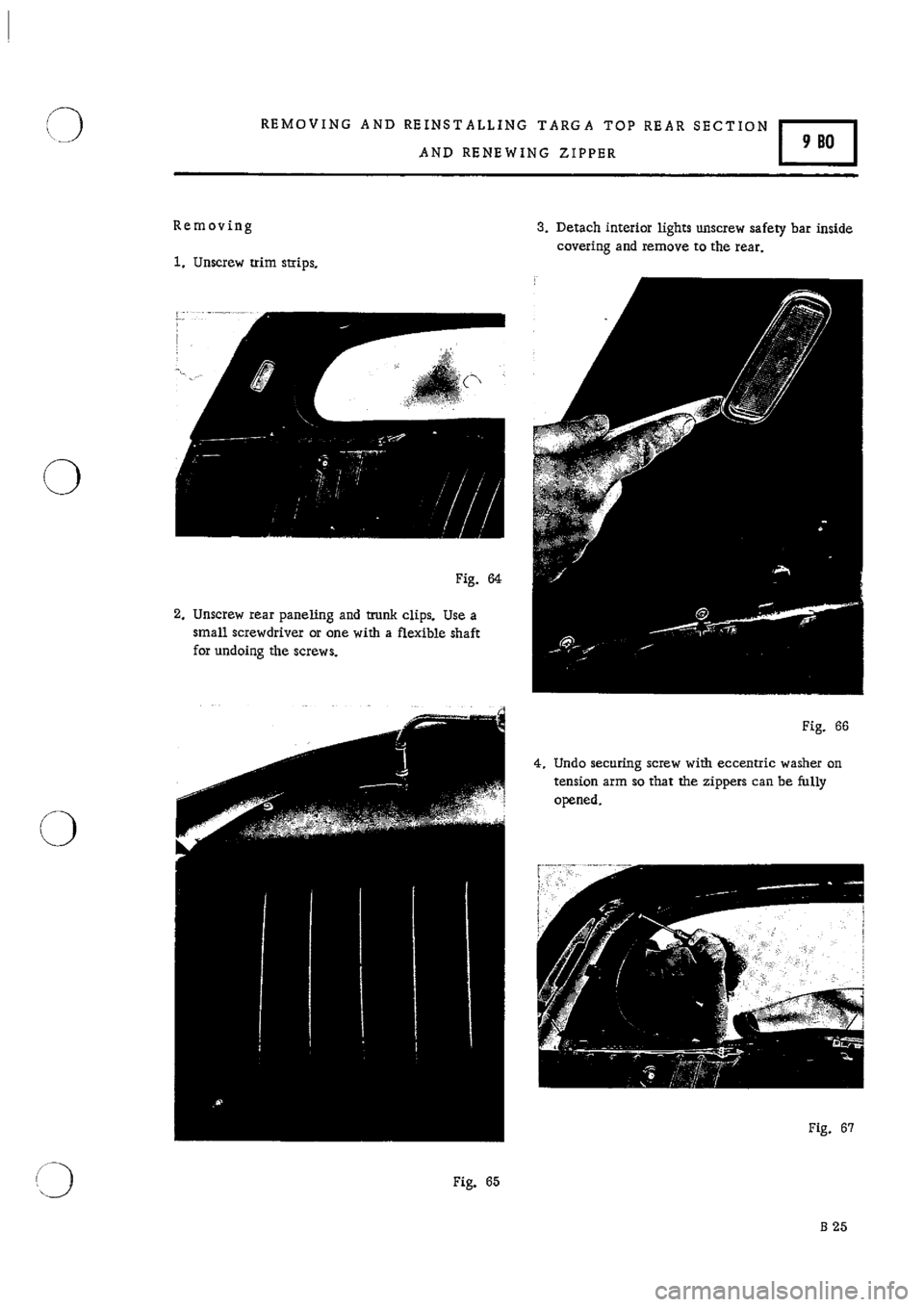 PORSCHE 911 1970 1.G Body Parts 2 Owners Manual 
