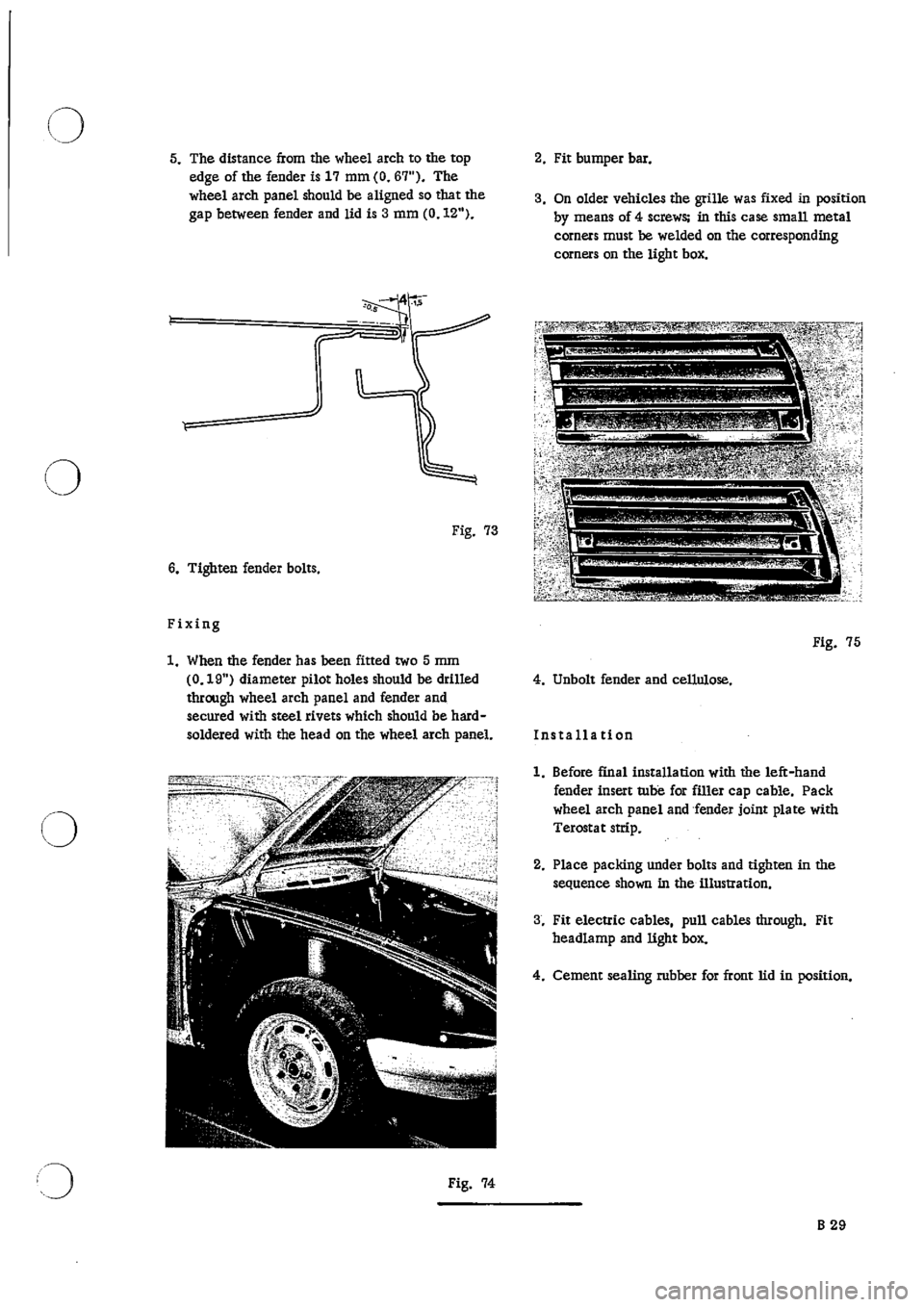 PORSCHE 911 1966 1.G Body Parts 2 Owners Guide 