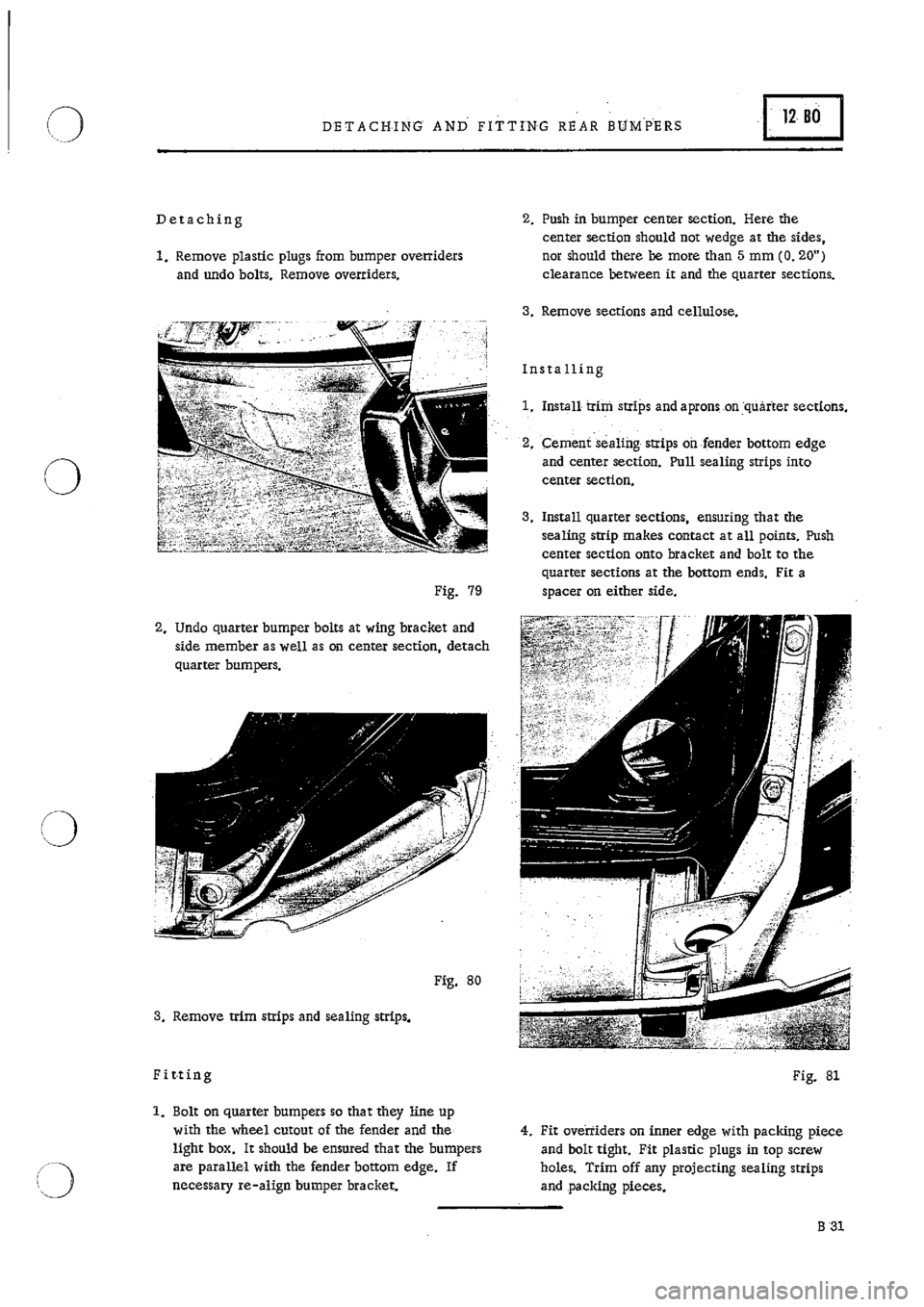 PORSCHE 911 1970 1.G Body Parts 2 Owners Guide 