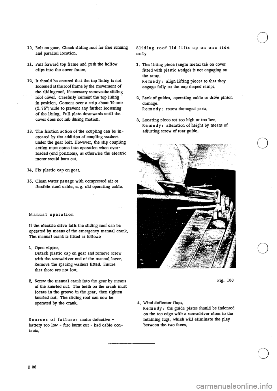 PORSCHE 911 1966 1.G Body Parts 2 Service Manual 