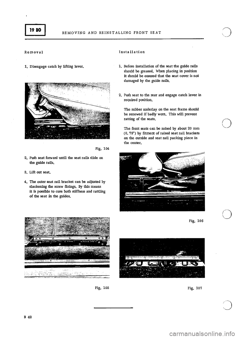 PORSCHE 911 1970 1.G Body Parts 2 Service Manual 
