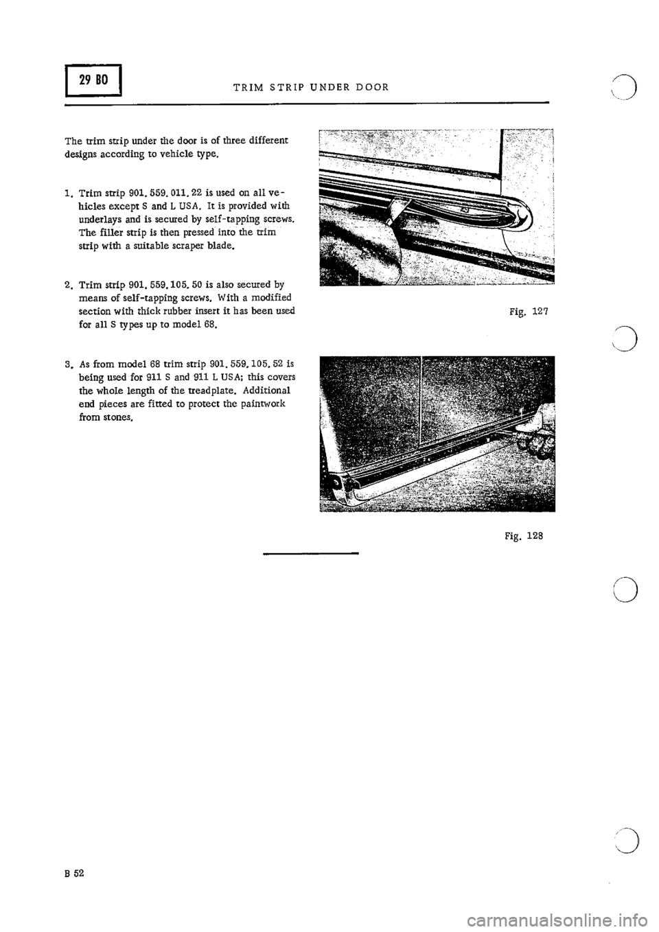PORSCHE 911 1966 1.G Body Parts 2 Repair Manual 