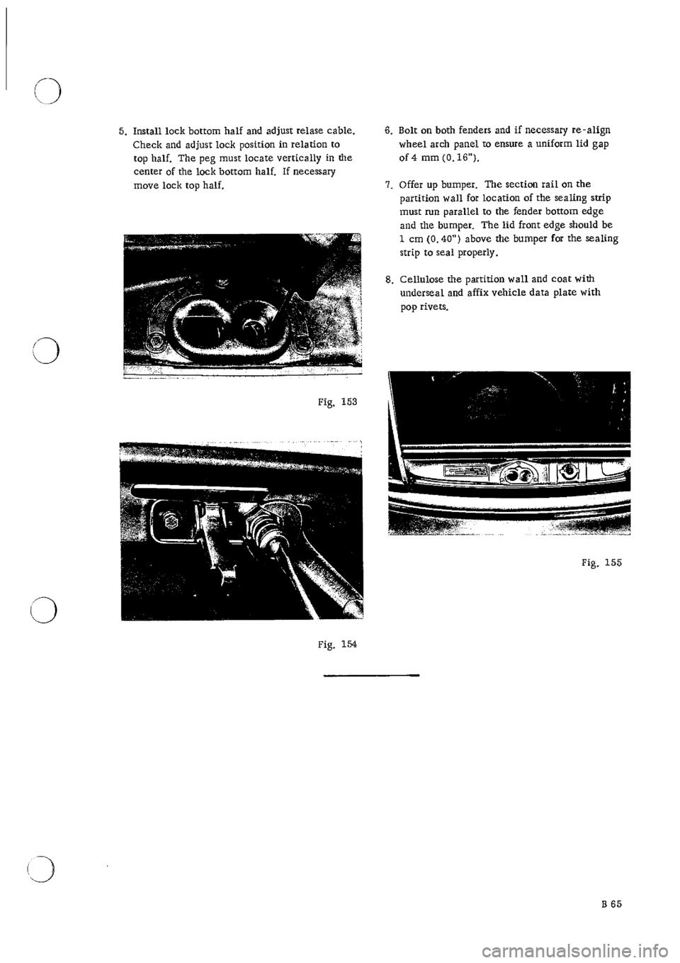 PORSCHE 911 1966 1.G Body Parts 2 Repair Manual 