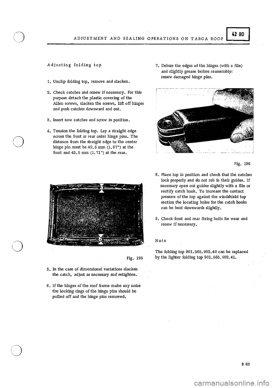 PORSCHE 911 1966 1.G Body Parts 2 Manual Online 