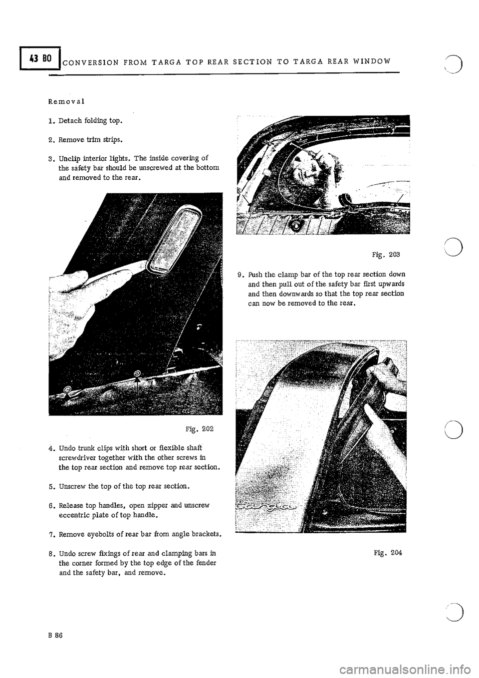 PORSCHE 911 1966 1.G Body Parts 2 Manual Online 